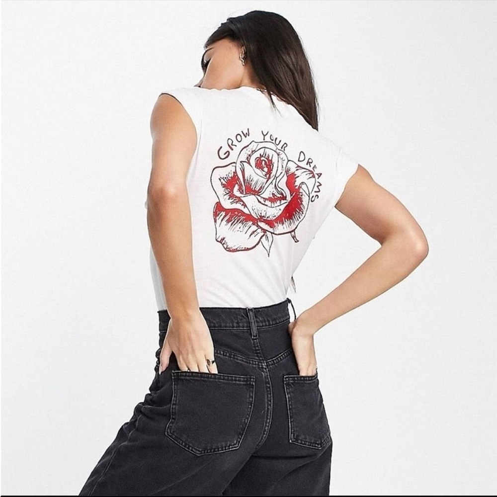 Free People Go To Graphic Bodysuit NWT